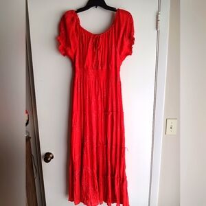 Red Women's Maxi Dress NWOT